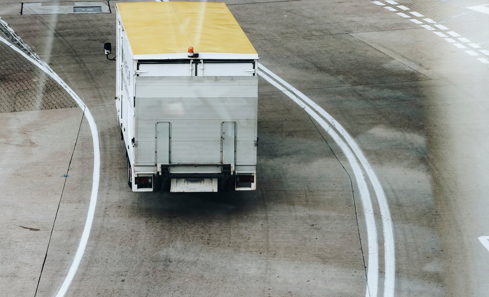 Truck at an airport